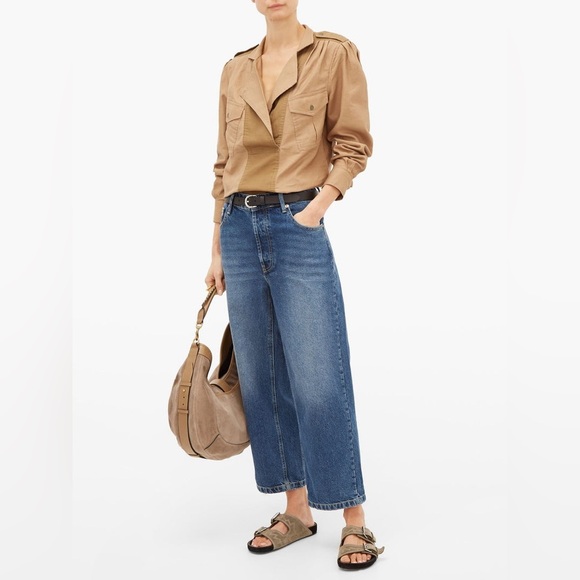 Frame Denim Jackets & Blazers - FRAME Panelled Cotton-Twill Safari Shirt XS